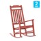 Flash Furniture Winston All-Weather Rocking Chair in Red Faux Wood, 2PK 2-JJ-C14703-RED-GG - alternate 2